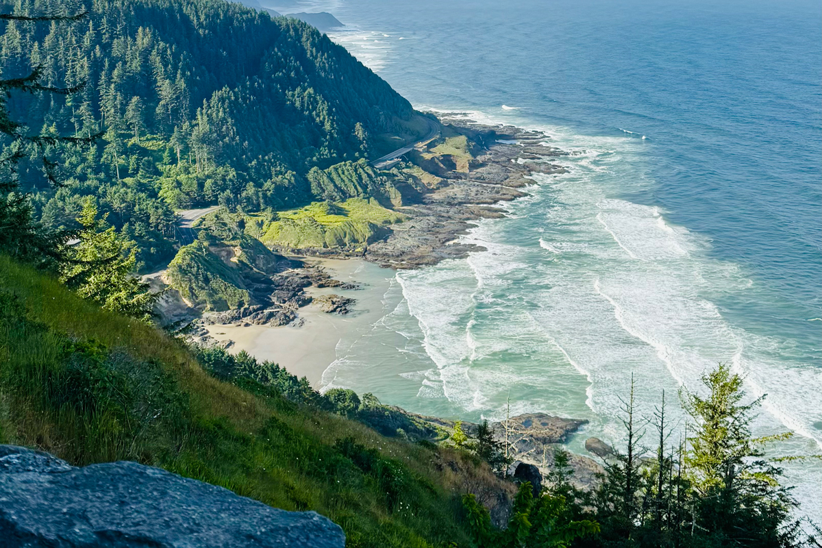 Cape Perpetua overlook, a top Oregon Coast whale watching spot
